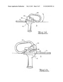 RAILWAY CLIP INSULATOR WITH TWO STABLE POSITIONS FOR STANDBY, PARKED OR     PRELOADED POSITION AND INSTALLED, LOADED OR FINAL POSITION diagram and image