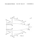 Wing piercing airplane diagram and image