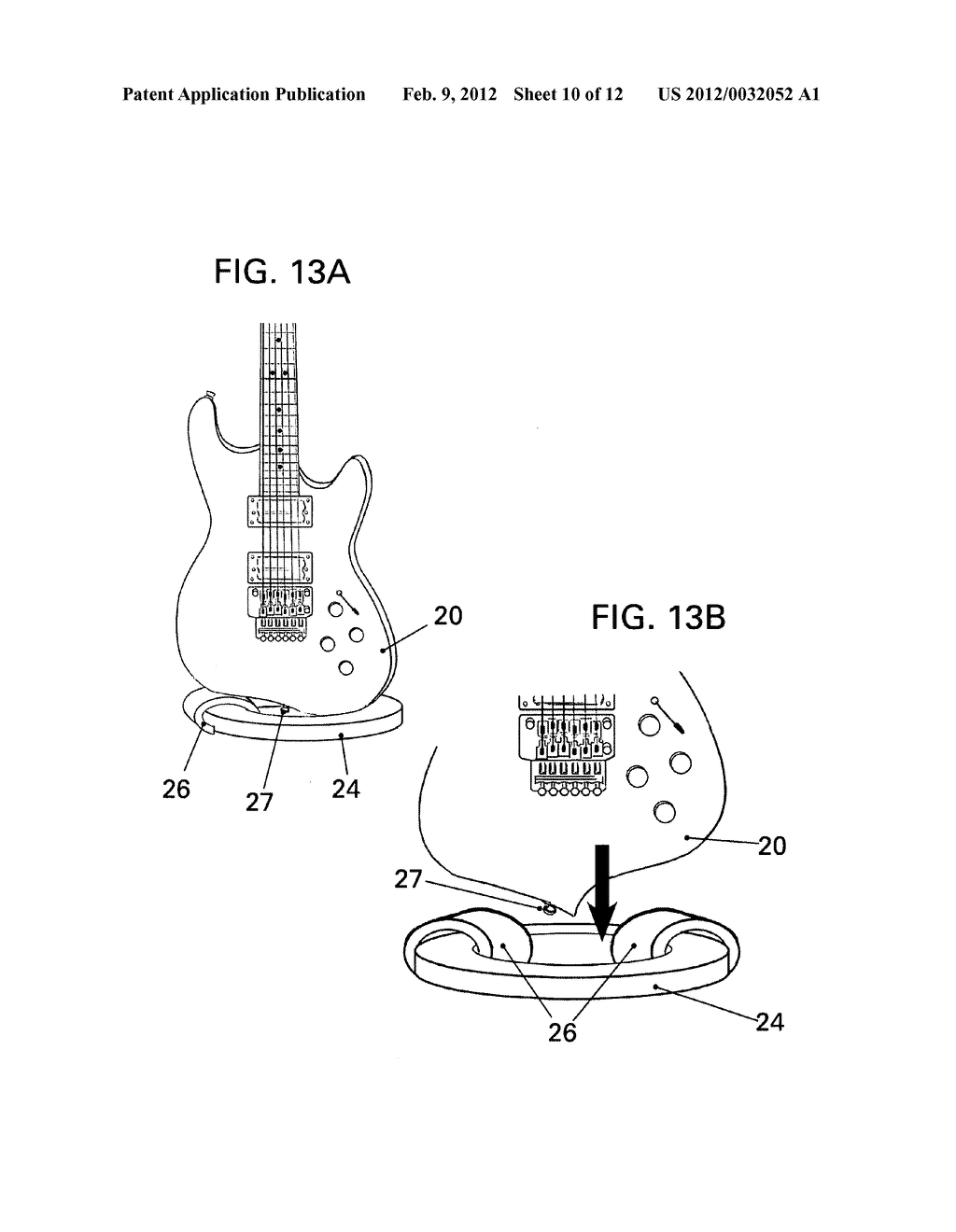 Vertical support system for musical instruments - diagram, schematic, and image 11