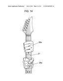 Vertical support system for musical instruments diagram and image