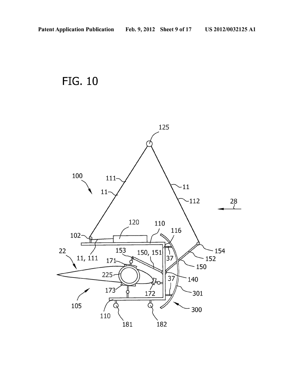 DEVICE FOR HANDLING A WIND TURBINE ROTOR BLADE AND A METHOD FOR HANDLING     WIND TURBINE ROTOR BLADES - diagram, schematic, and image 10