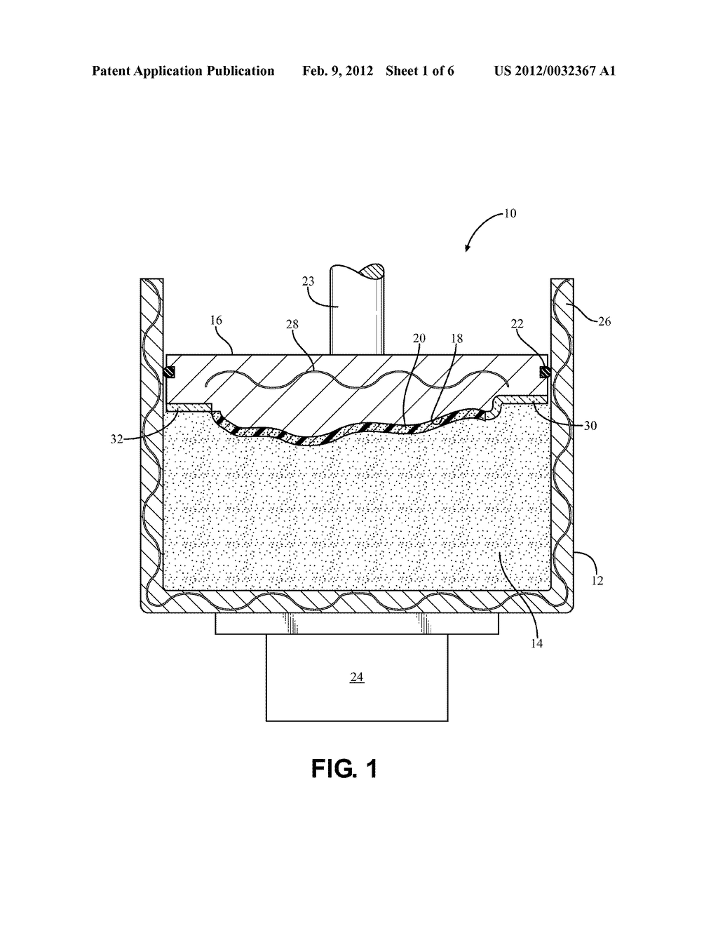 APPARATUS AND RELATED PROCESS FOR FORMING A POLYMER BASED PART UTILIZING     AN ASSEMBLEABLE, ROTATABLE AND VIBRATORY INDUCING MOLD EXHIBITING A     DOWNWARDLY FACING AND PRE-HEATED TEMPLATE SURFACE - diagram, schematic, and image 02