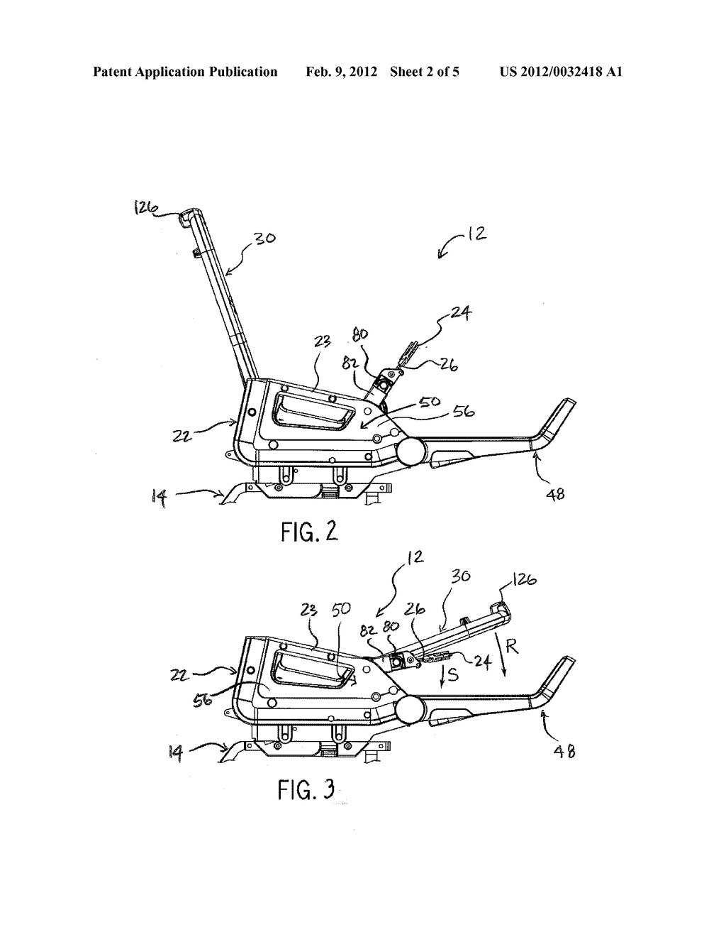 Stroller with Articulating Structure - diagram, schematic, and image 03