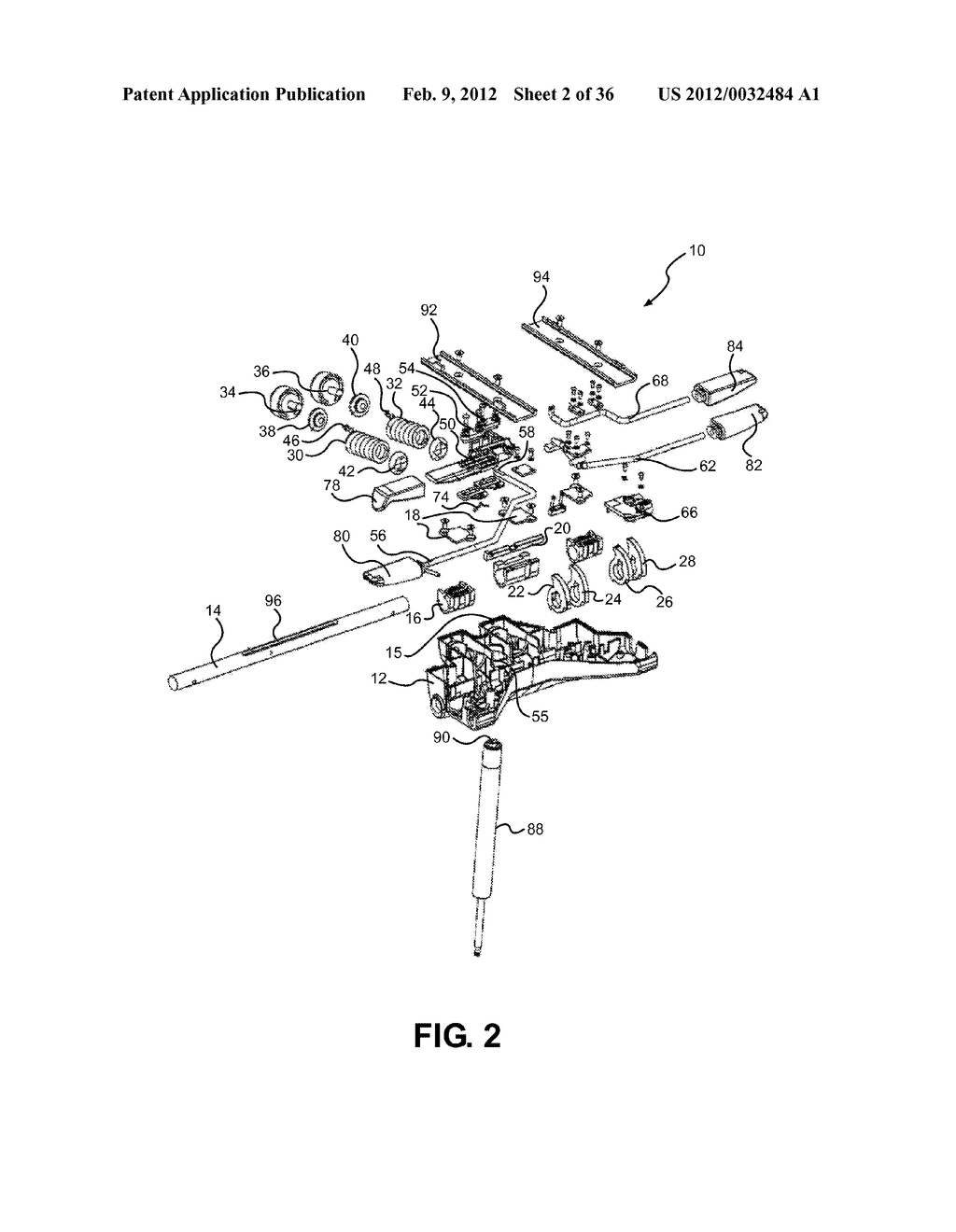 Mobile Task Chair and Mobile Task Chair Control Mechanism with Adjustment     Capabilities and Visual Setting Indicators - diagram, schematic, and image 03