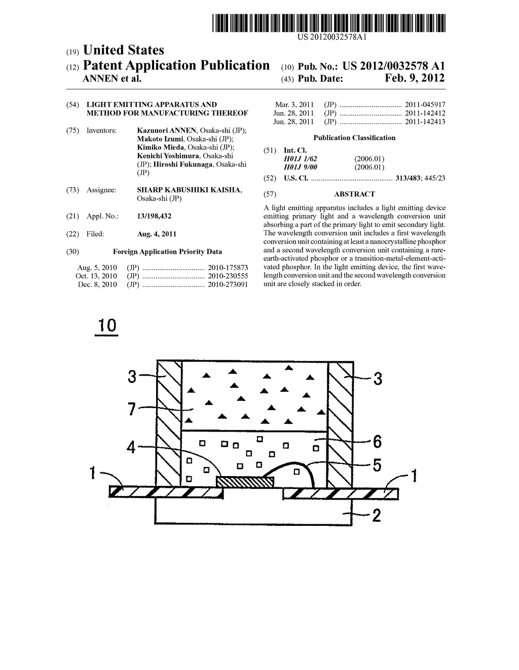 LIGHT EMITTING APPARATUS AND METHOD FOR MANUFACTURING THEREOF - diagram, schematic, and image 01