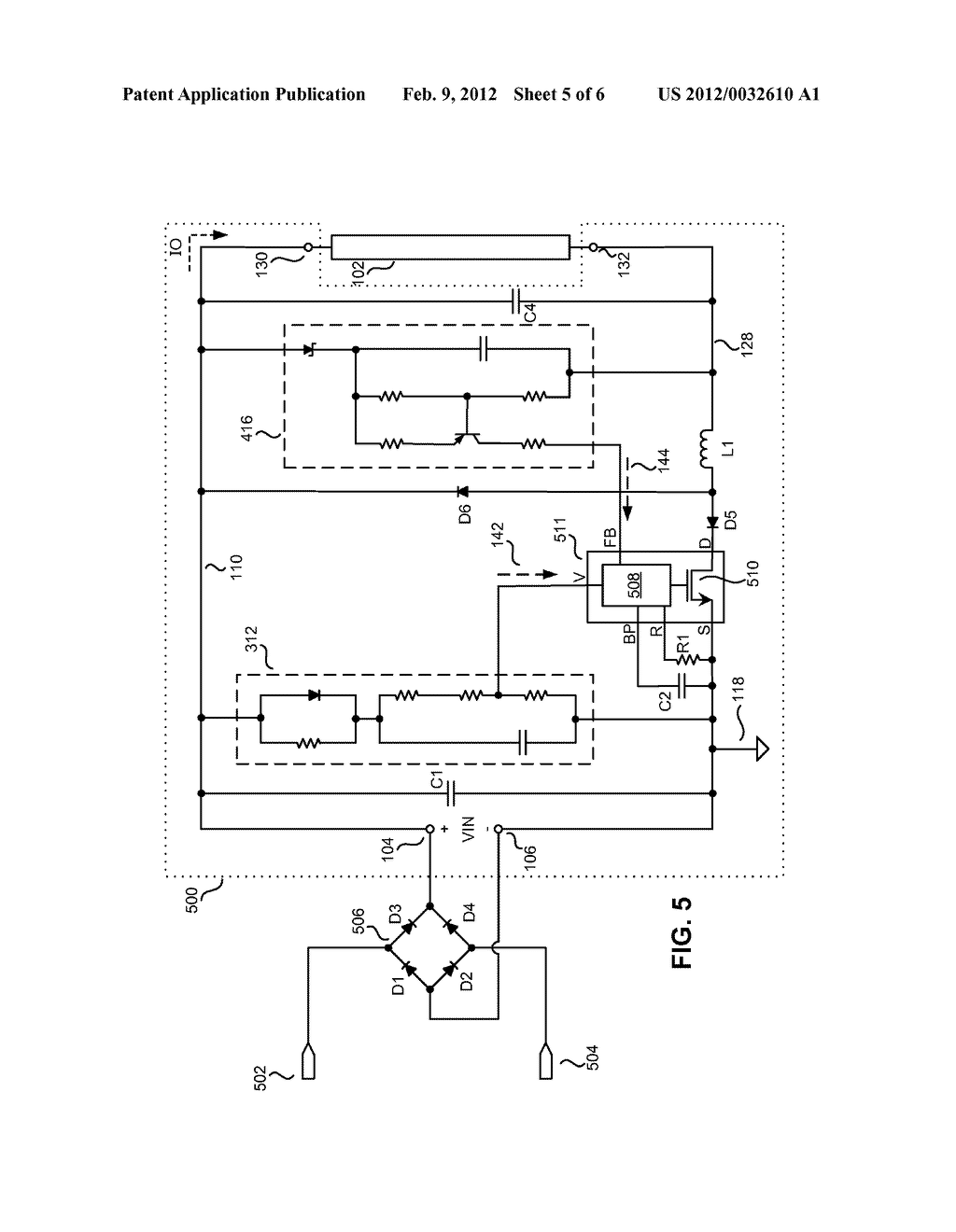 POWER CONVERTER HAVING A FEEDBACK CIRCUIT FOR CONSTANT LOADS - diagram, schematic, and image 06