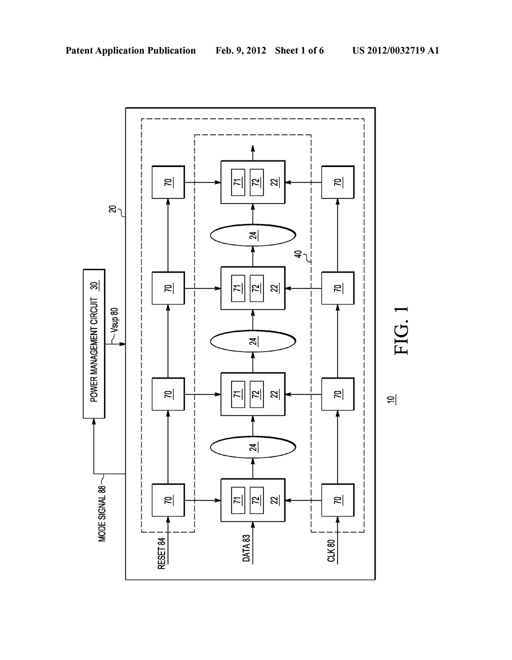 ELECTRONIC CIRCUIT AND METHOD FOR OPERATING A MODULE IN A FUNCTIONAL MODE     AND IN AN IDLE MODE - diagram, schematic, and image 02