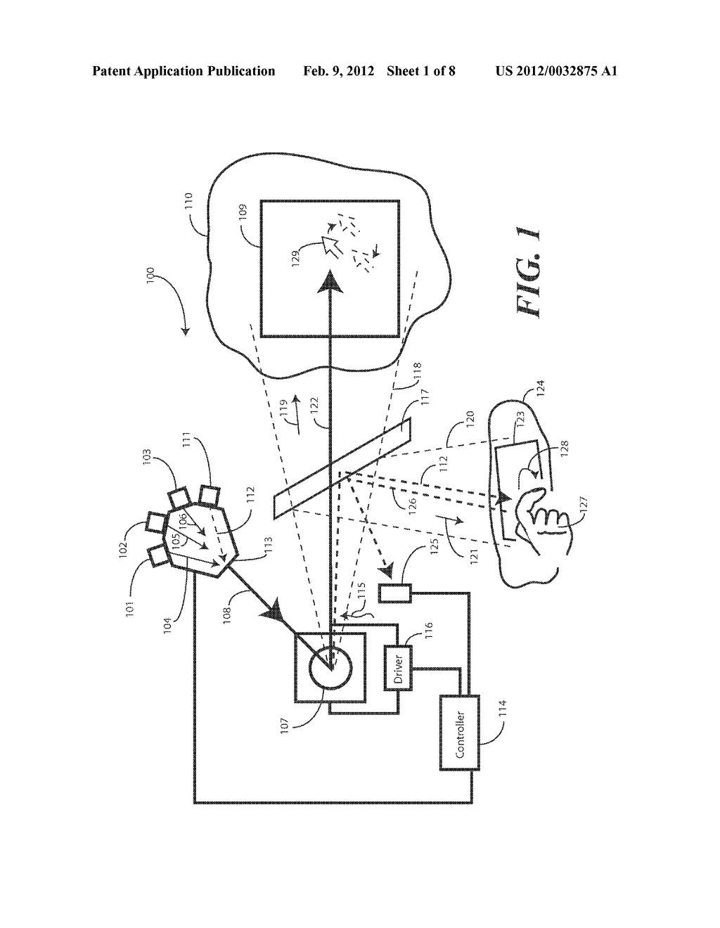 Scanned Image Projection System Employing Beam Folding Apparatus - diagram, schematic, and image 02