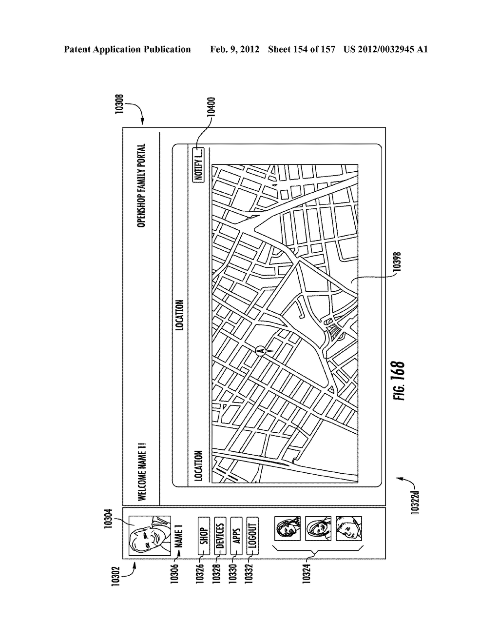 PORTABLE COMPUTING DEVICE AND METHOD OF OPERATION OF SAME - diagram, schematic, and image 155
