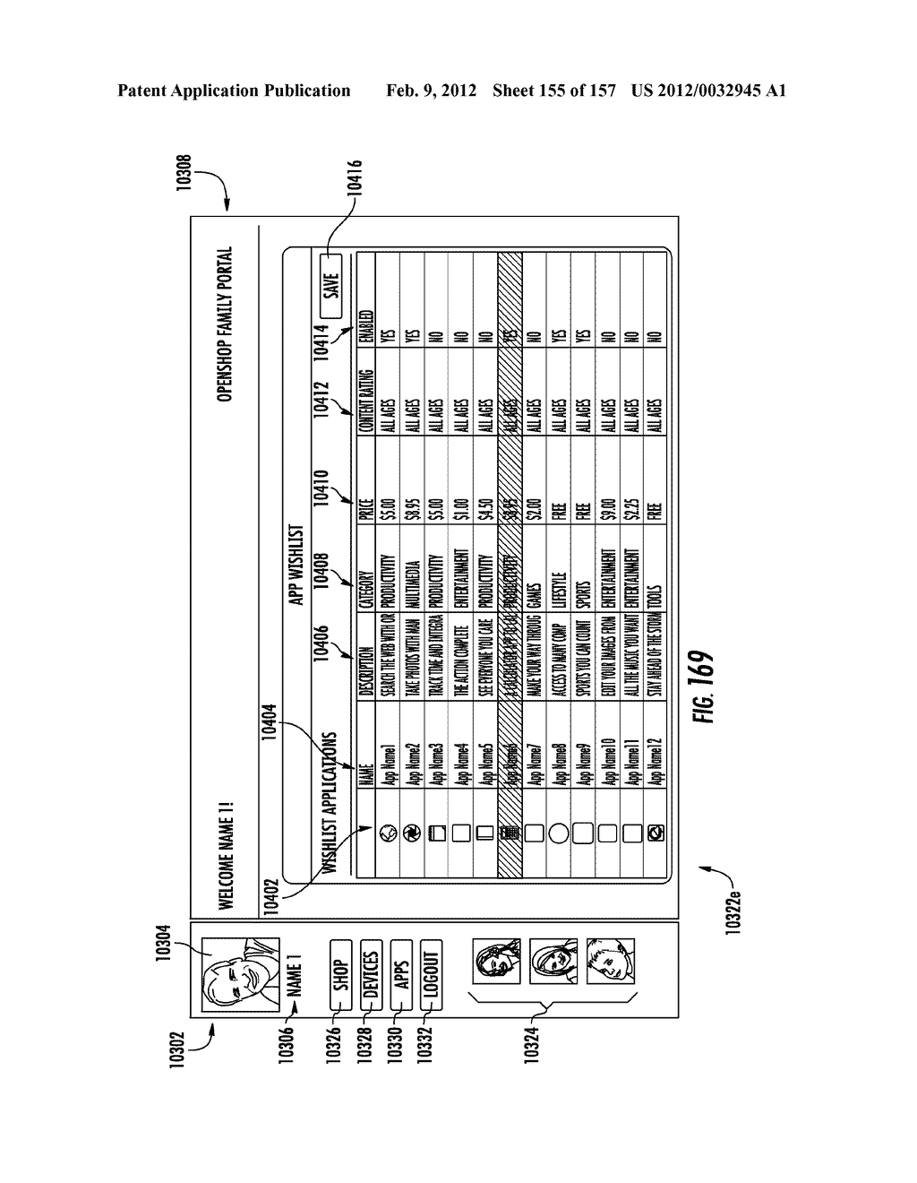 PORTABLE COMPUTING DEVICE AND METHOD OF OPERATION OF SAME - diagram, schematic, and image 156