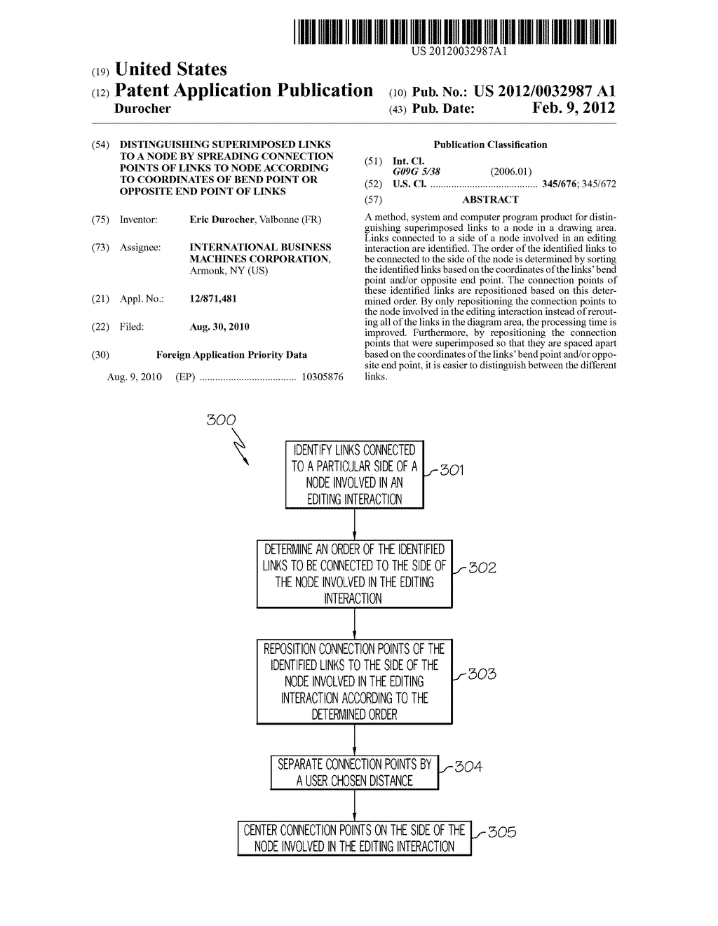 DISTINGUISHING SUPERIMPOSED LINKS TO A NODE BY SPREADING CONNECTION POINTS     OF LINKS TO NODE ACCORDING TO COORDINATES OF BEND POINT OR OPPOSITE END     POINT OF LINKS - diagram, schematic, and image 01