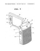 PORTABLE TERMINAL WITH ROTATABLE AXIAL FLIP UNIT AND DUAL LENS ARRANGEMENT diagram and image