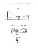 Image projection system and a method of controlling a projected pointer diagram and image