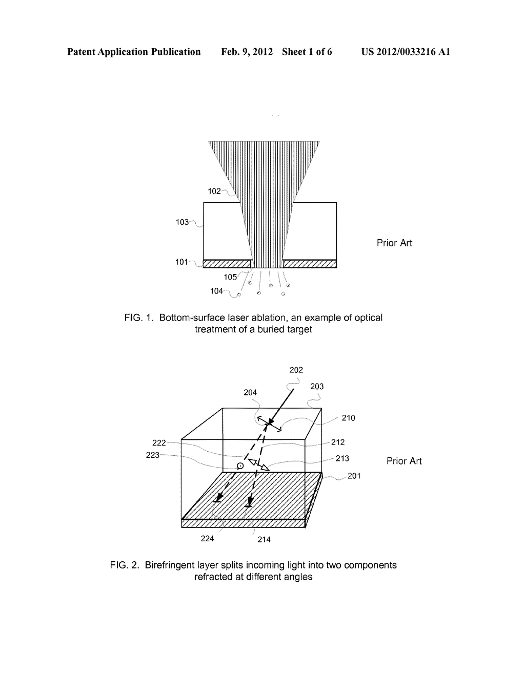 SPATIALLY PRECISE OPTICAL TREATMENT FOR MEASUREMENT OF TARGETS THROUGH     INTERVENING BIREFRINGENT LAYERS - diagram, schematic, and image 02