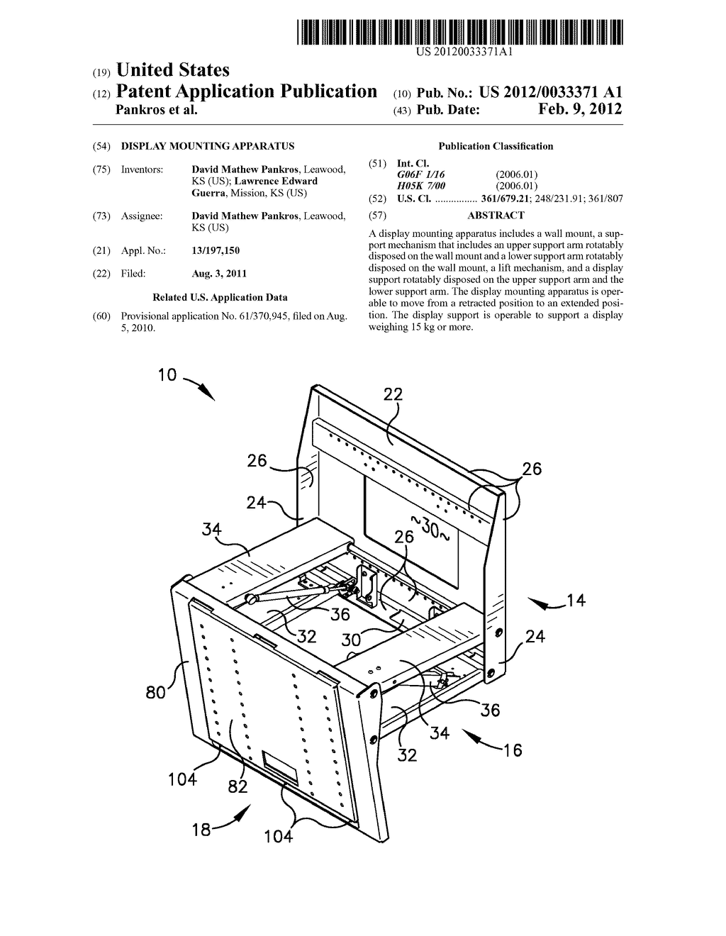 Display Mounting Apparatus - diagram, schematic, and image 01