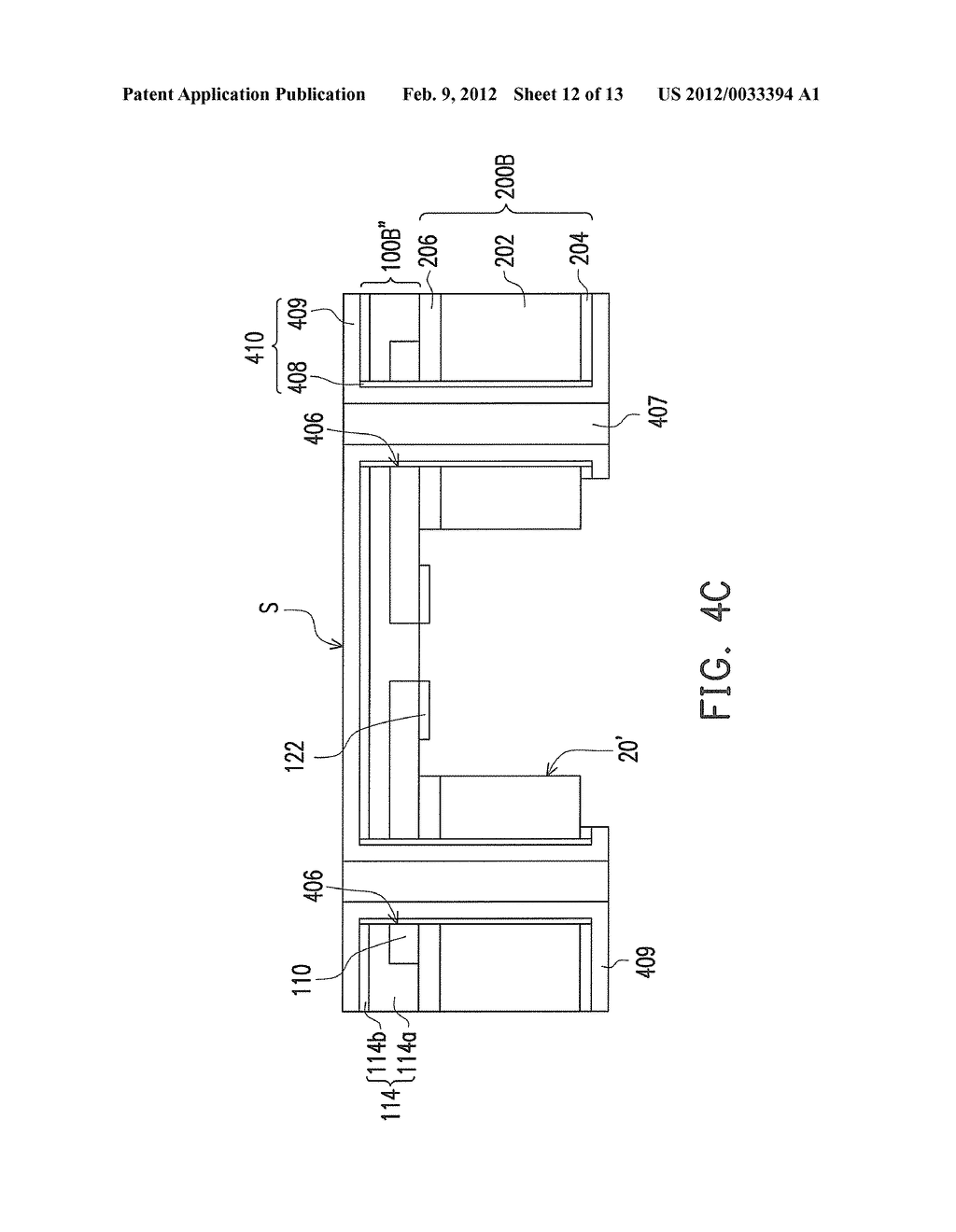 METHOD OF FABRICATING EMBEDDED COMPONENT PACKAGE STRUCTURE AND THE PACKAGE     STRUCTURE THEREOF - diagram, schematic, and image 13