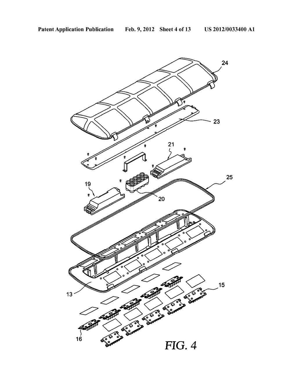 Dimmable high intensity LEDs luminaire with emergency ballast for parking     areas - diagram, schematic, and image 05