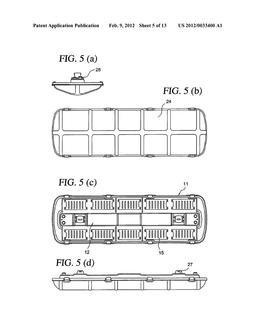 Dimmable high intensity LEDs luminaire with emergency ballast for parking     areas - diagram, schematic, and image 06