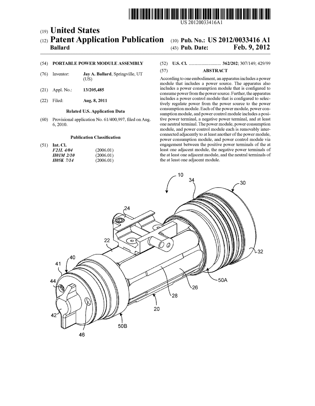 PORTABLE POWER MODULE ASSEMBLY - diagram, schematic, and image 01