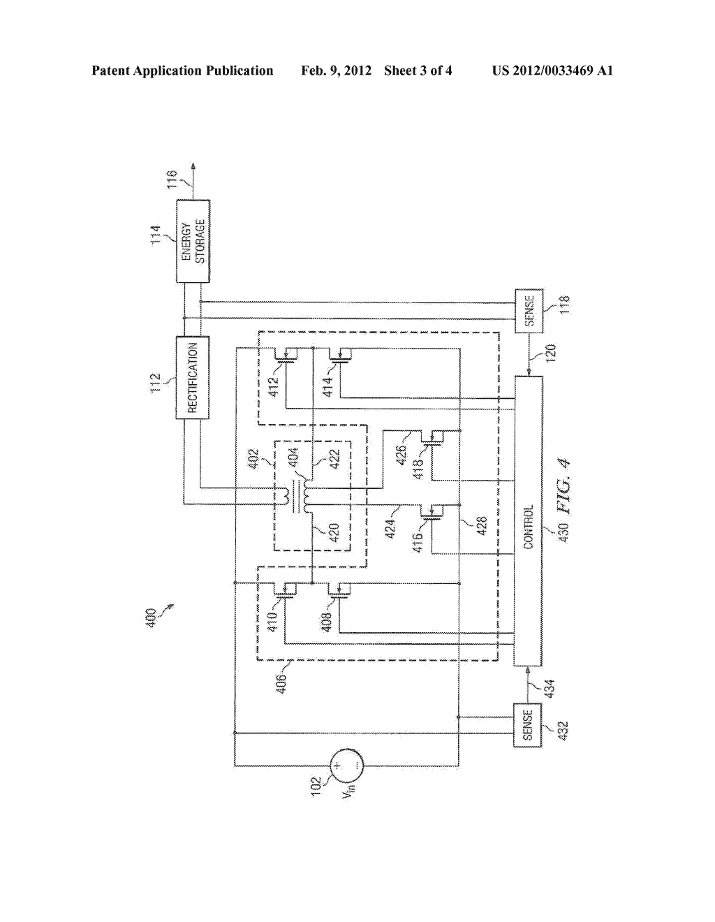 Electric Power Conversion System Having An Adaptable Transformer Turns     Ratio For Improved Efficiency - diagram, schematic, and image 04