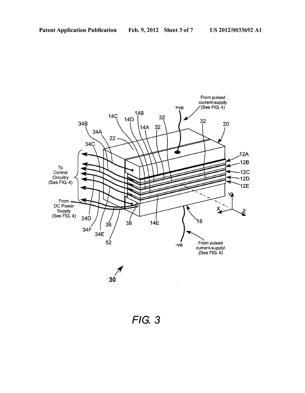 OPTICAL PUMPING OF A SOLID-STATE GAIN-MEDIUM USING A DIODE-LASER BAR STACK     WITH INDIVIDUALLY ADDRESSABLE BARS - diagram, schematic, and image 04