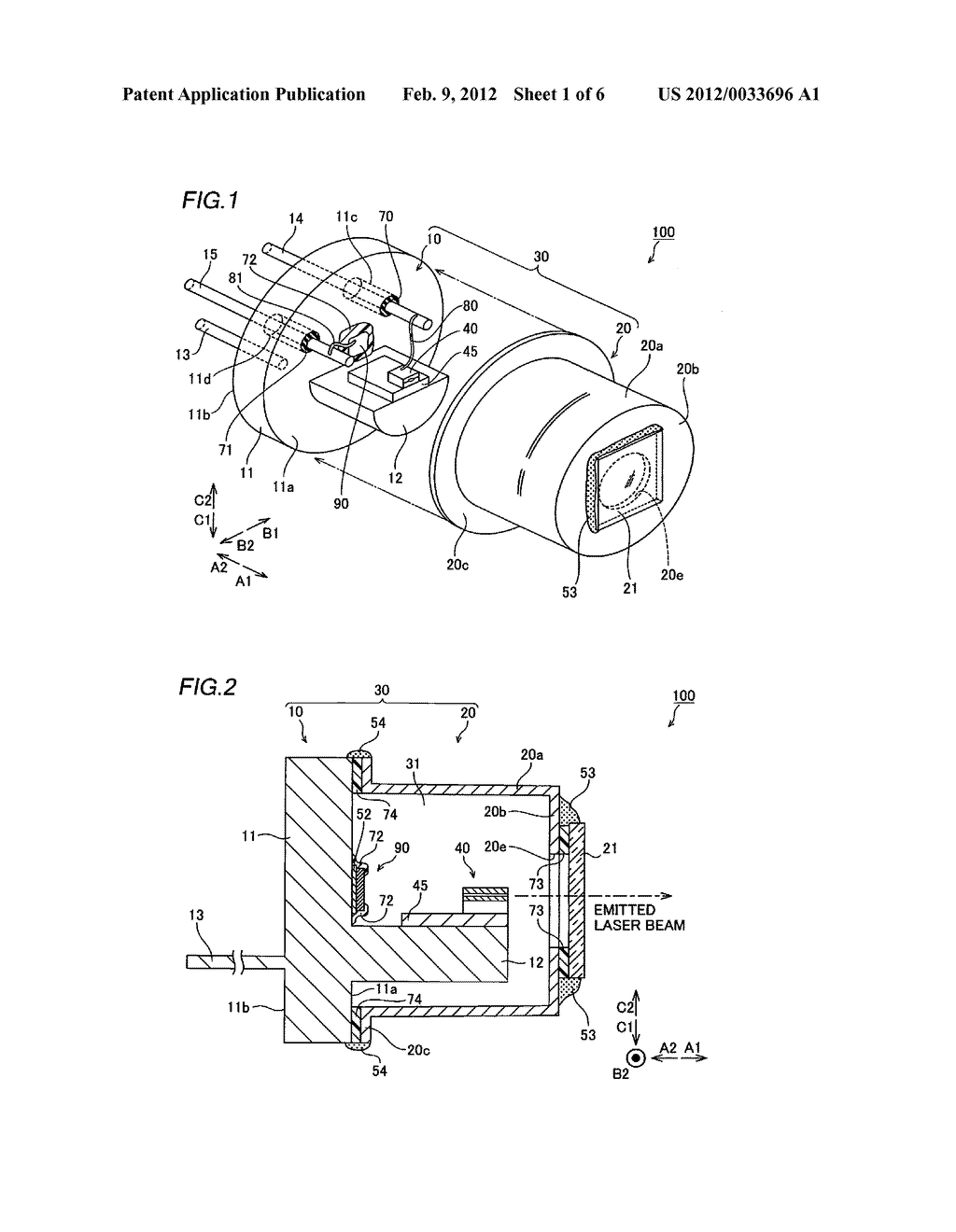 SEMICONDUCTOR LASER APPARATUS AND OPTICAL APPARATUS - diagram, schematic, and image 02