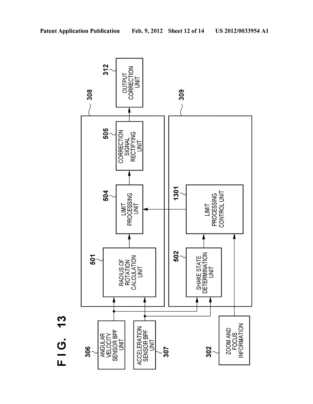 IMAGE STABILIZATION CONTROL APPARATUS AND CONTROL METHOD THEREOF, OPTICAL     APPARATUS, AND IMAGING APPARATUS - diagram, schematic, and image 13