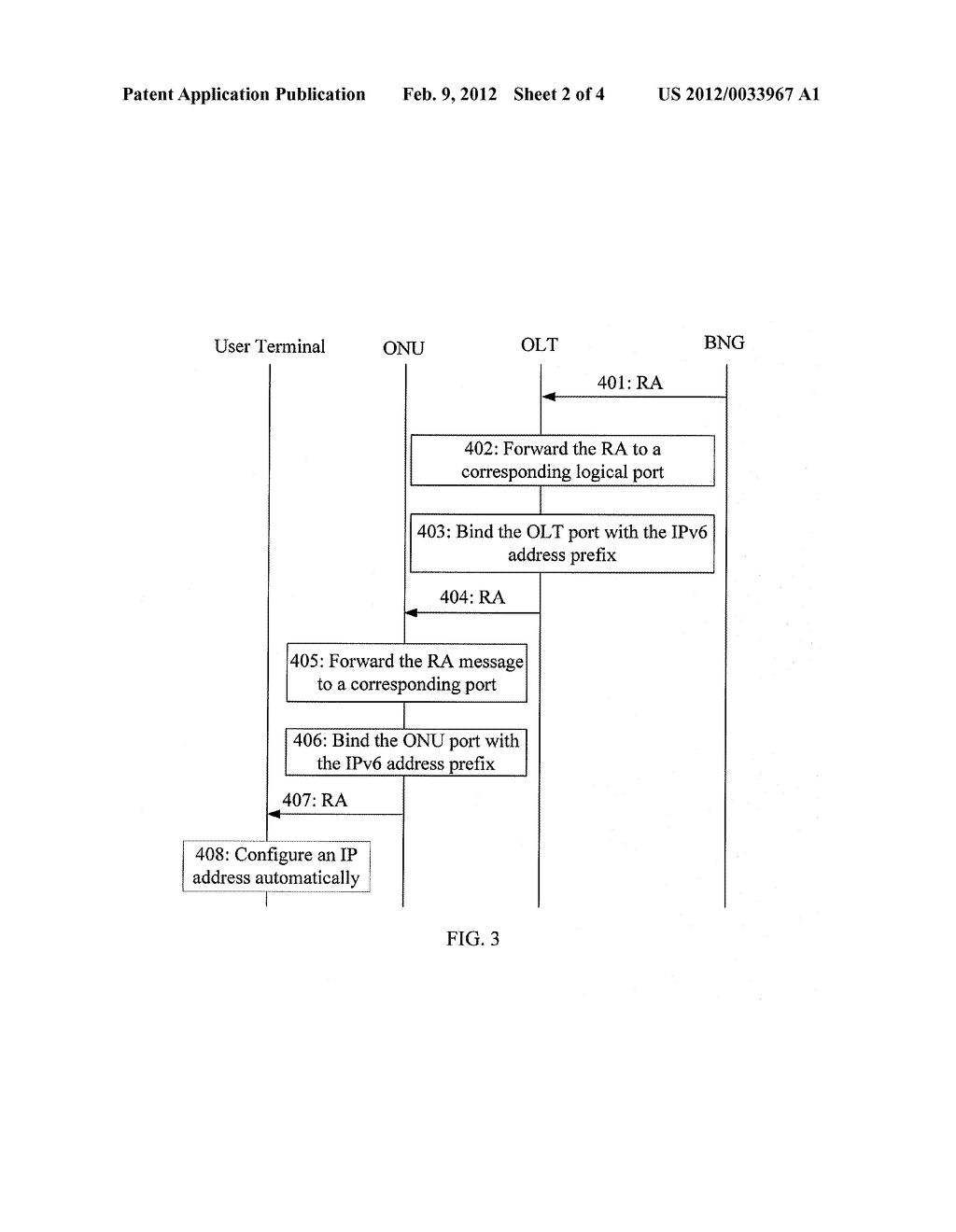 METHOD, SYSTEM, AND APPARATUS FOR TRANSMITTING IPV6 MESSAGE IN PASSIVE     OPTICAL NETWORK - diagram, schematic, and image 03