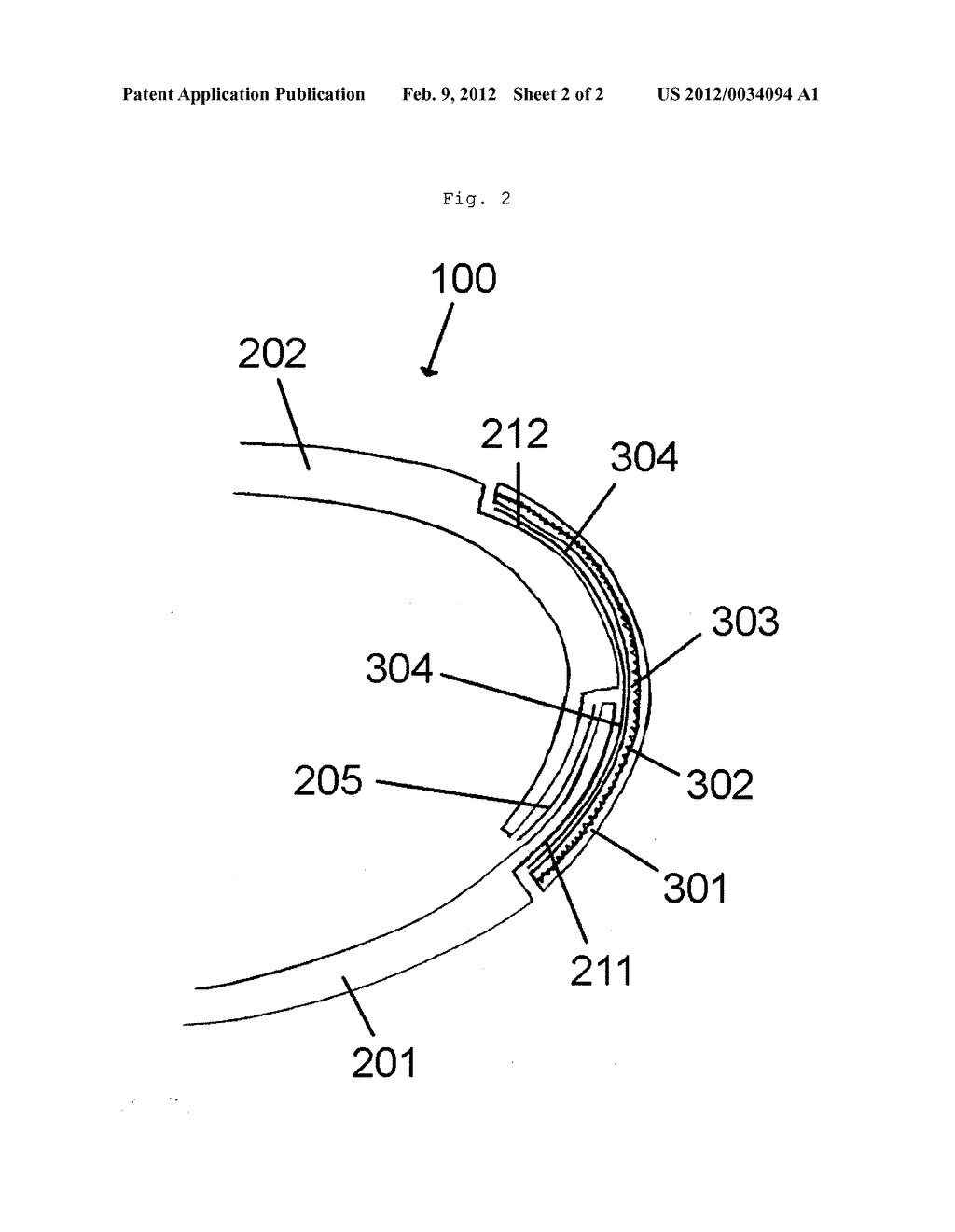 PROTECTED WIND TURBINE BLADE, A METHOD OF MANUFACTURING IT AND A WIND     TURBINE - diagram, schematic, and image 03