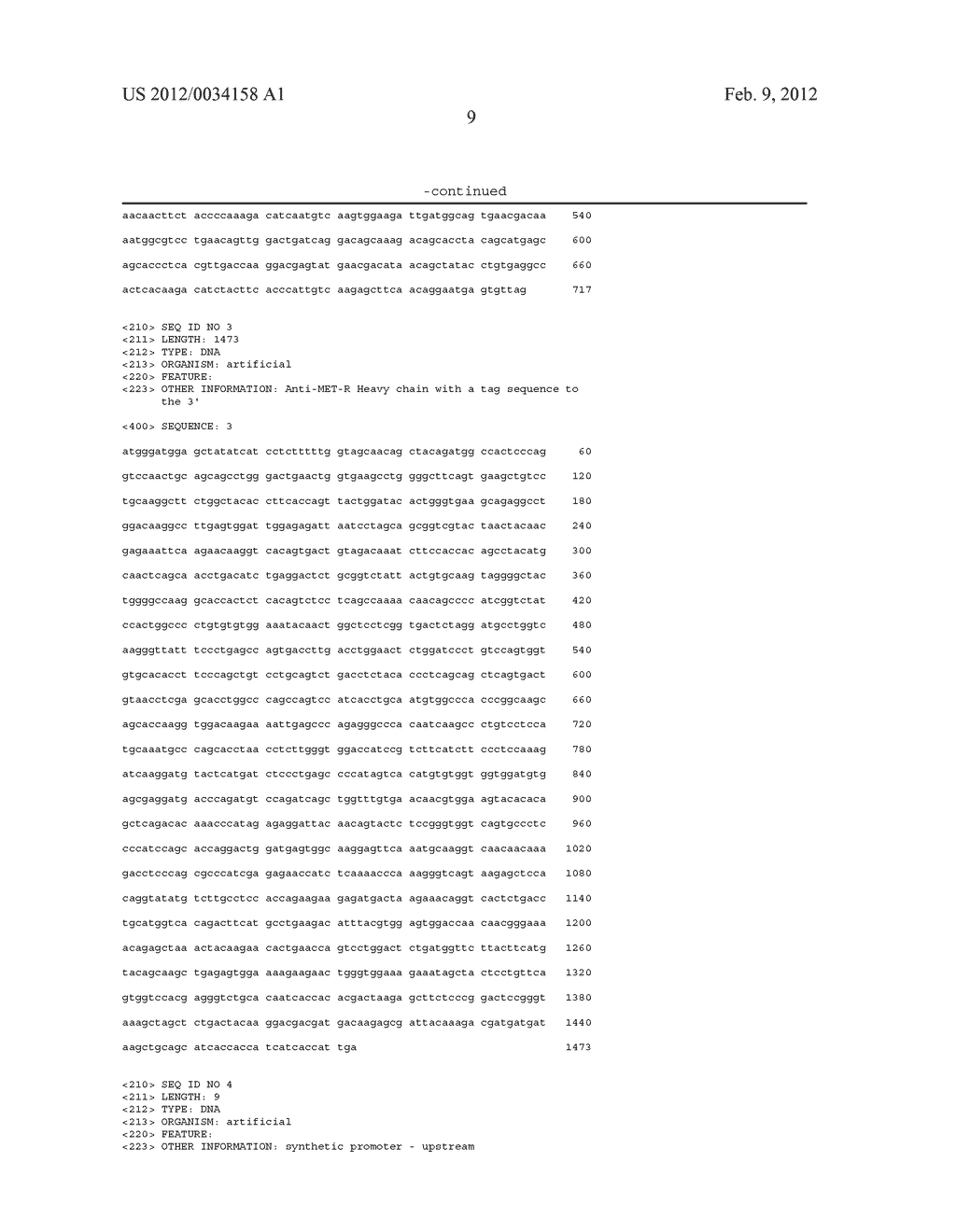 Anti-met monoclonal antibody, fragments and derivatives thereof for use in     tumor diagnosis corresponding compositions and kits - diagram, schematic, and image 15