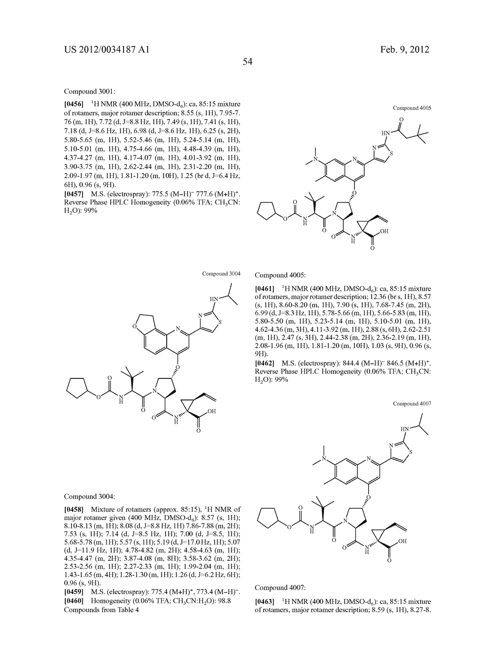 Hepatitis C Inhibitor Compounds - diagram, schematic, and image 55