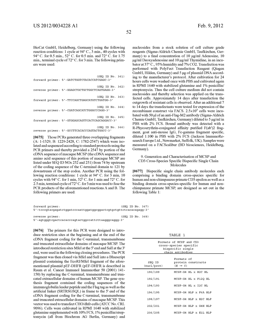 CROSS-SPECIES-SPECIFIC PSCAxCD3, CD19xCD3, C-METxCD3, ENDOSIALINxCD3,     EPCAMxCD3, IGF-1RxCD3 OR FAPALPHAxCD3 BISPECIFIC SINGLE CHAIN ANTIBODY - diagram, schematic, and image 223