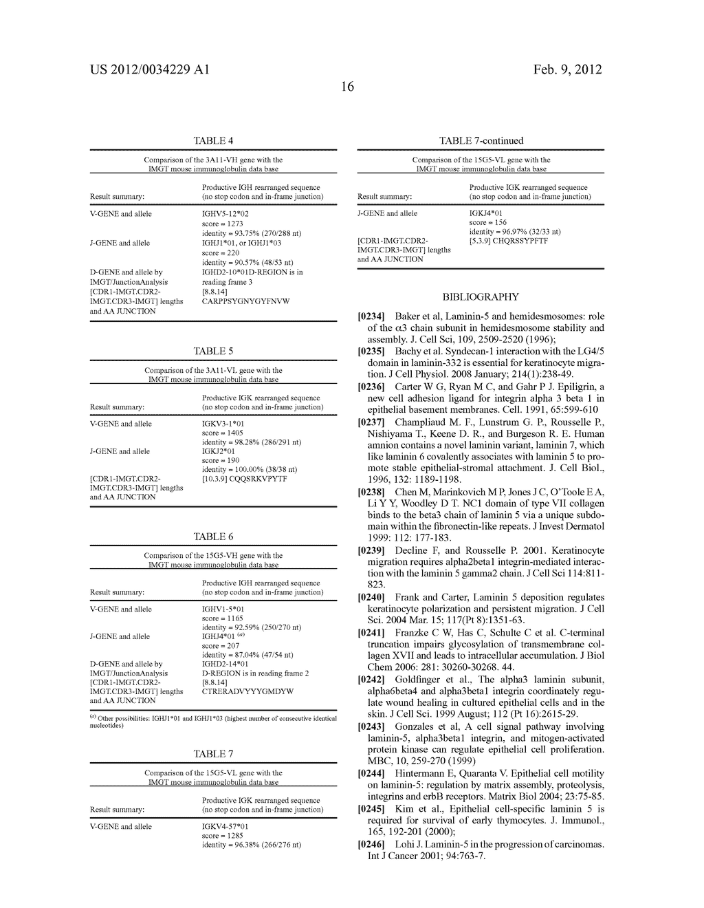 MONOCLONAL ANTIBODIES DIRECTED AGAINST LG4-5 DOMAIN OF ALPHA3 CHAIN OF     HUMAN LAMININ-5 - diagram, schematic, and image 40