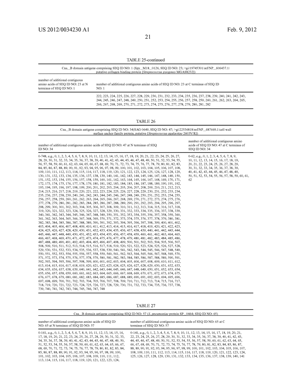 Cna-B DOMAIN ANTIGENS IN VACCINES AGAINST GRAM POSITIVE BACTERIA - diagram, schematic, and image 48