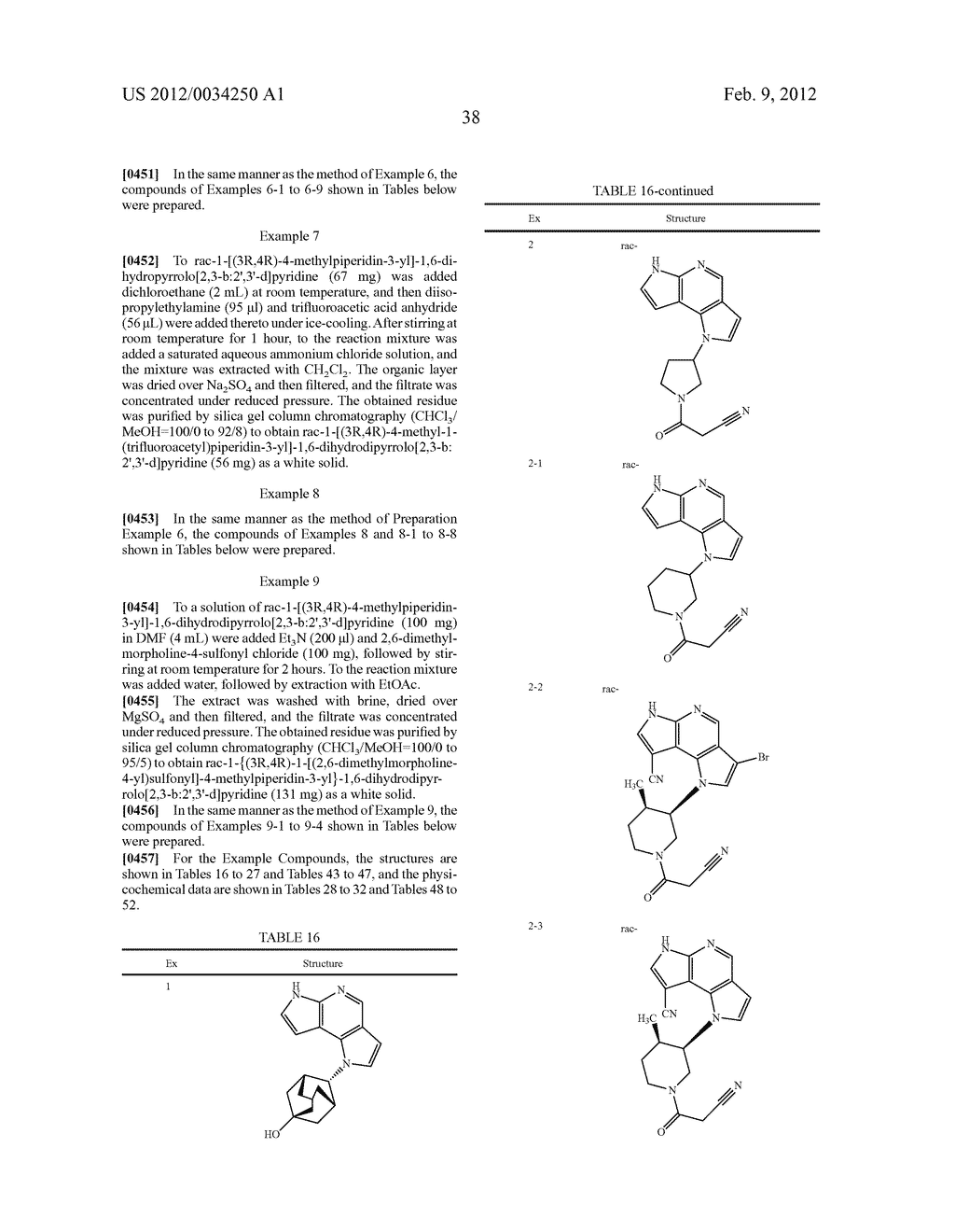 CONDENSED PYRROLOPYRIDINE DERIVATIVE - diagram, schematic, and image 39