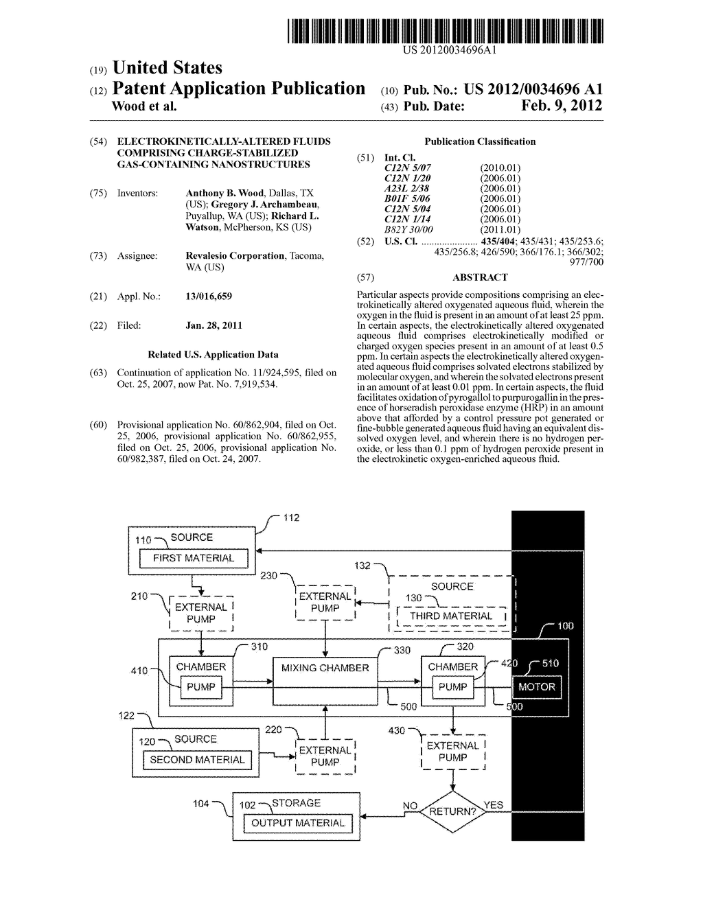 Electrokinetically-altered fluids comprising charge-stabilized     gas-containing nanostructures - diagram, schematic, and image 01