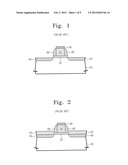 Methods of Fabricating MOS Transistors Having Recesses With Elevated     Source/Drain Regions diagram and image