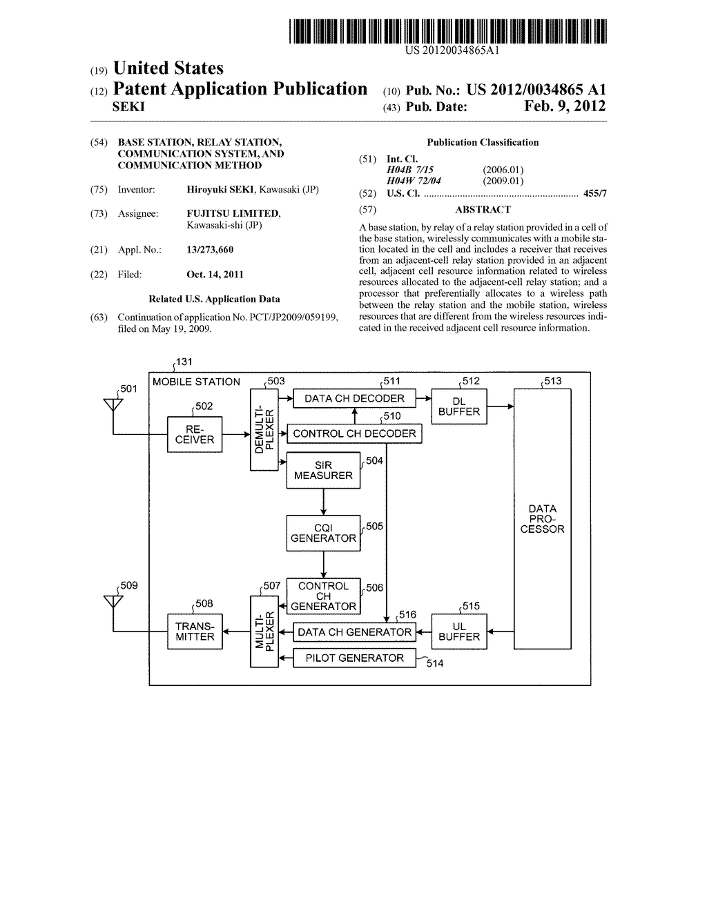 BASE STATION, RELAY STATION, COMMUNICATION SYSTEM, AND COMMUNICATION     METHOD - diagram, schematic, and image 01