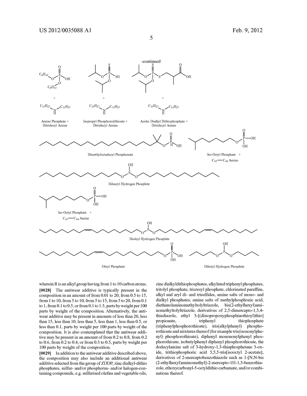 LUBRICANT COMPOSITION HAVING IMPROVED ANTIWEAR PROPERTIES - diagram, schematic, and image 08