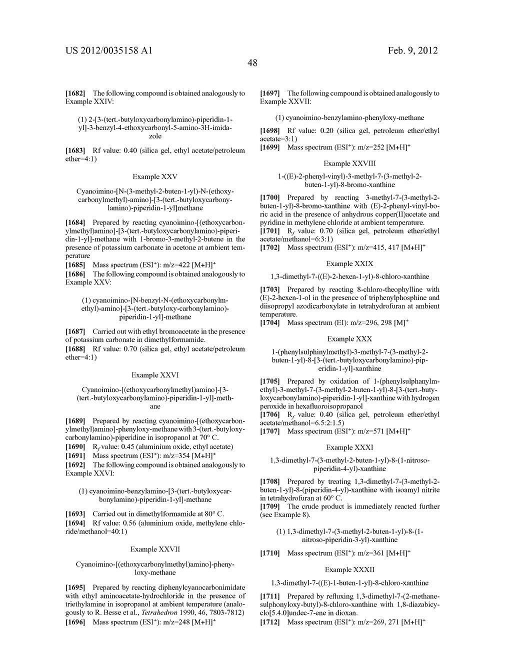 Xanthine Derivatives, the Preparation Thereof and Their Use as     Pharmaceutical Compositions - diagram, schematic, and image 49