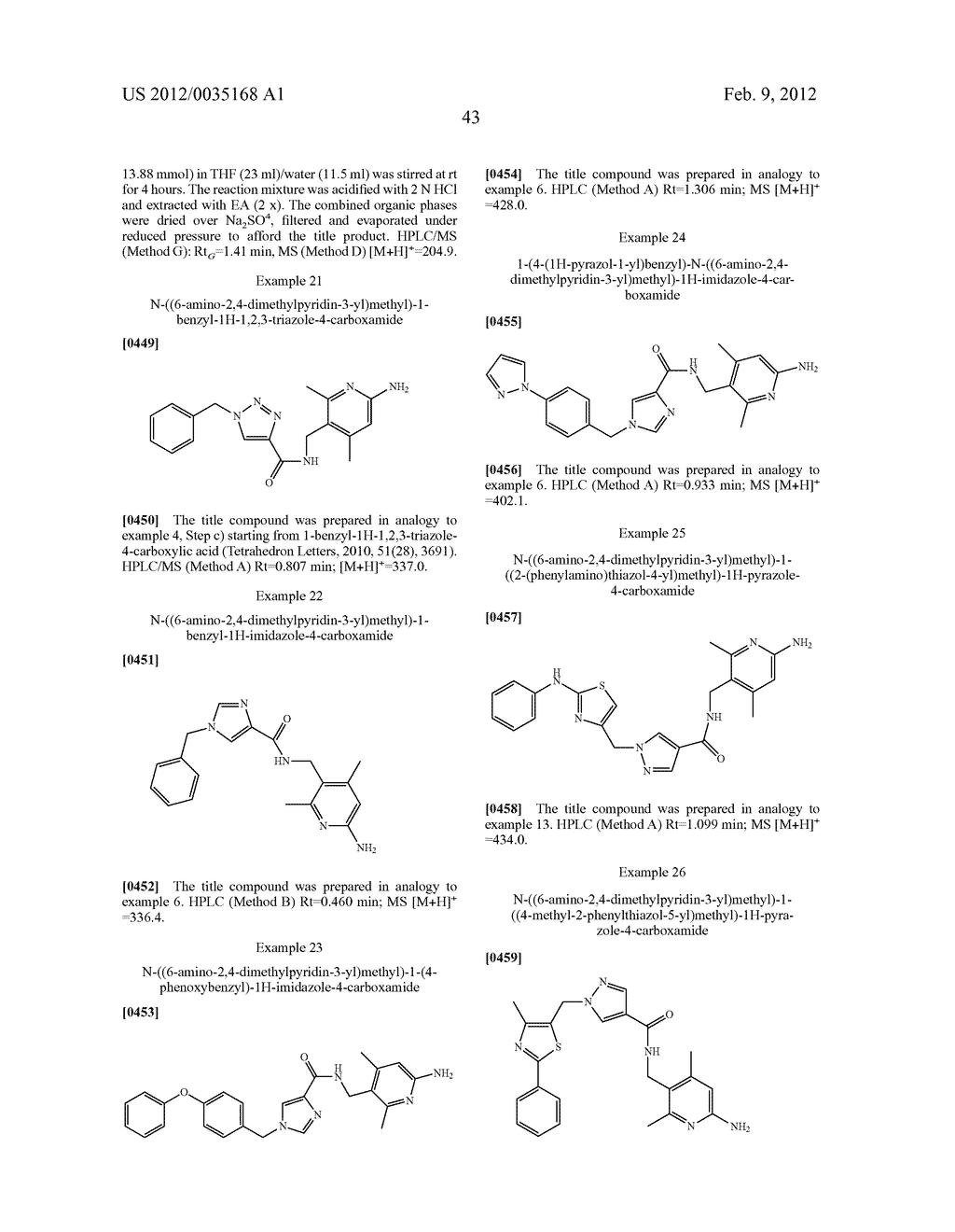 N-((6-AMINO-PYRIDIN-3-YL)METHYL)-HETEROARYL-CARBOXAMIDES - diagram, schematic, and image 45