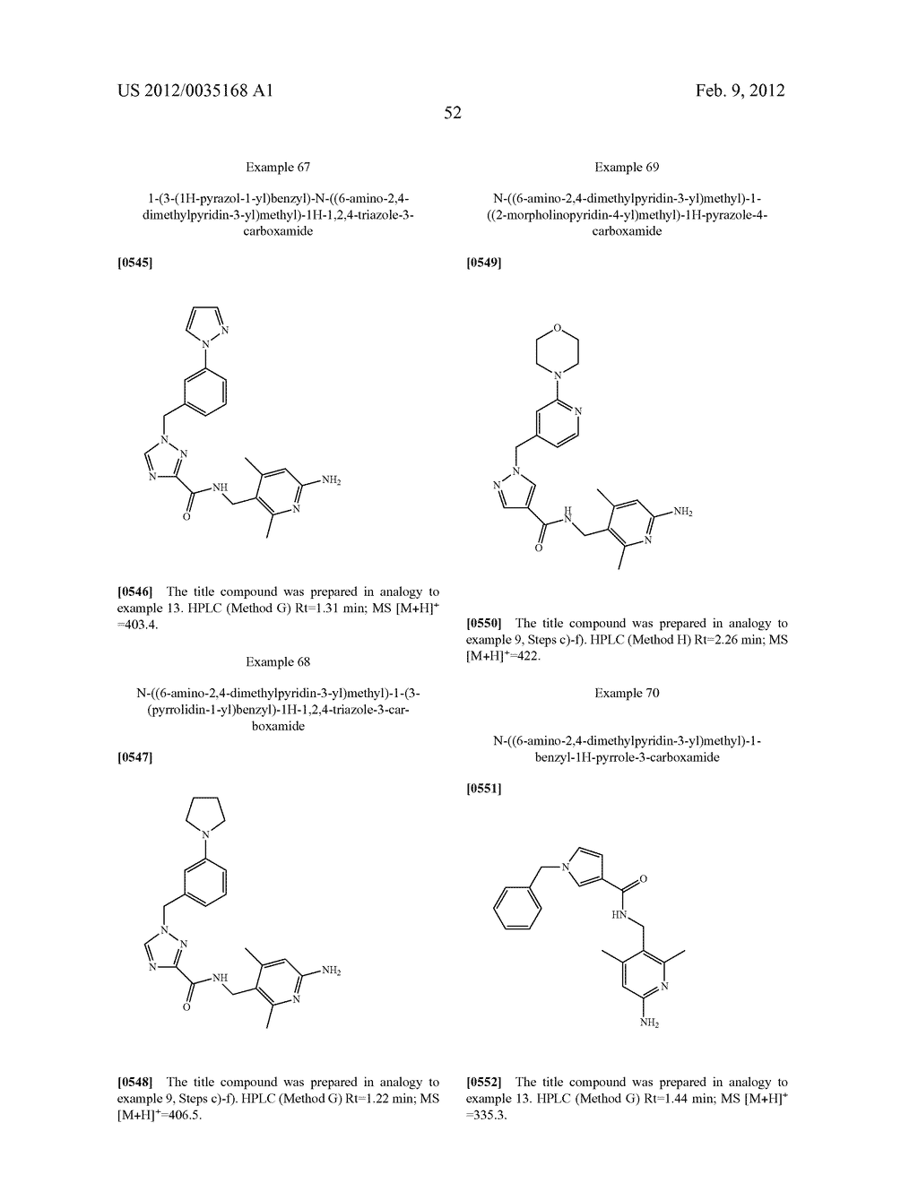 N-((6-AMINO-PYRIDIN-3-YL)METHYL)-HETEROARYL-CARBOXAMIDES - diagram, schematic, and image 54