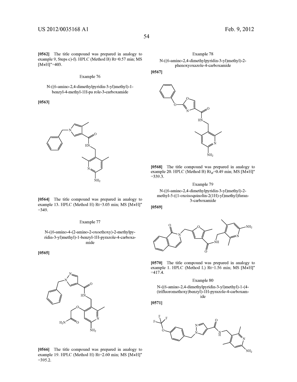 N-((6-AMINO-PYRIDIN-3-YL)METHYL)-HETEROARYL-CARBOXAMIDES - diagram, schematic, and image 56