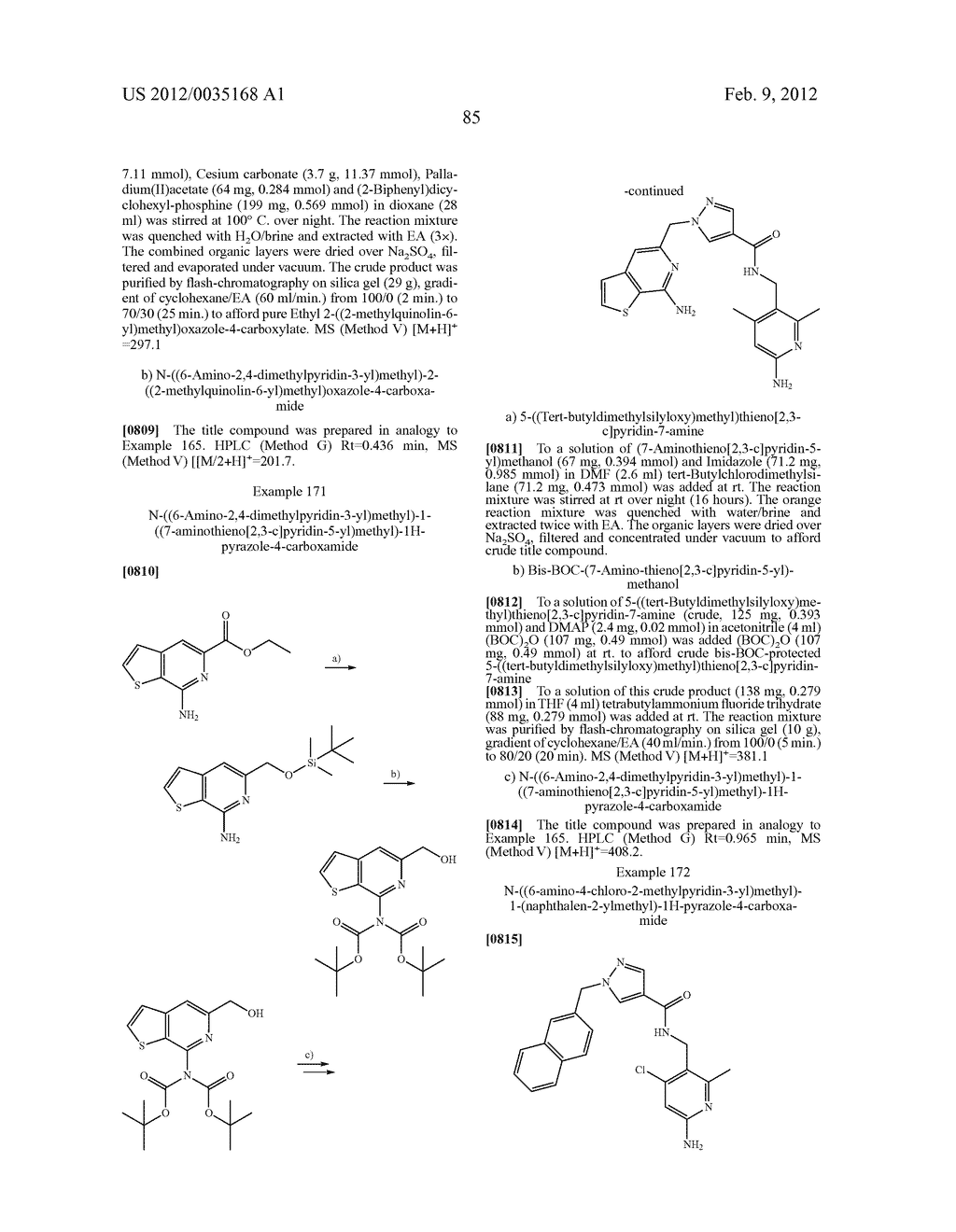 N-((6-AMINO-PYRIDIN-3-YL)METHYL)-HETEROARYL-CARBOXAMIDES - diagram, schematic, and image 87