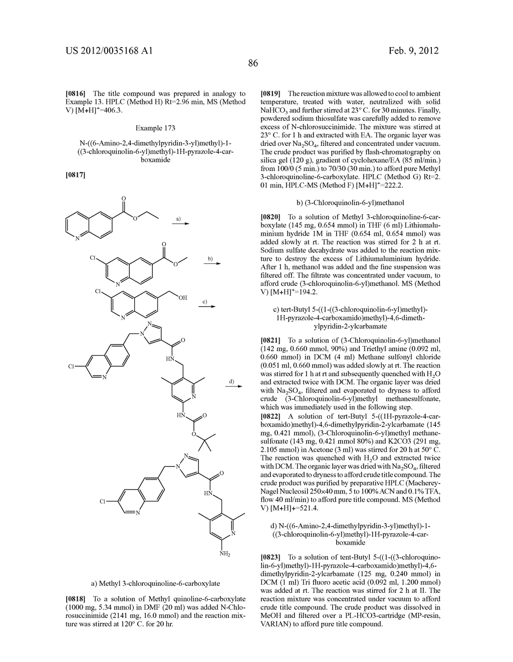 N-((6-AMINO-PYRIDIN-3-YL)METHYL)-HETEROARYL-CARBOXAMIDES - diagram, schematic, and image 88