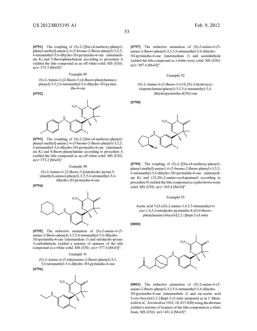 1,4,5,6-TETRAHYDRO-PYRIMIDIN-2-YLAMINE COMPOUNDS - diagram, schematic, and image 54