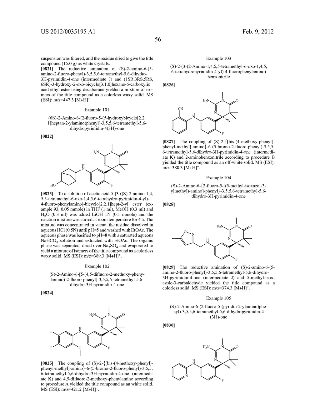 1,4,5,6-TETRAHYDRO-PYRIMIDIN-2-YLAMINE COMPOUNDS - diagram, schematic, and image 57