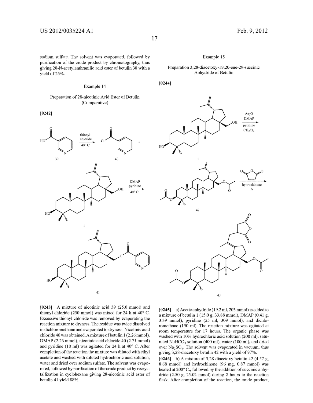 Betulin derived compounds as anti-feedants for plant pests - diagram, schematic, and image 20