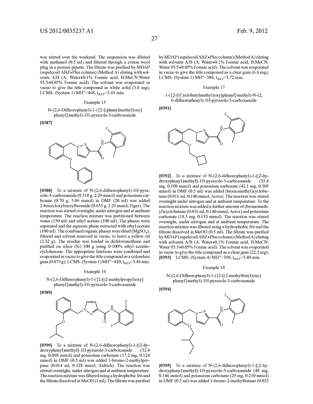PYRAZOLE AND TRIAZOLE CARBOXAMIDES AS CRAC CHANN EL INHIBITORS - diagram, schematic, and image 28