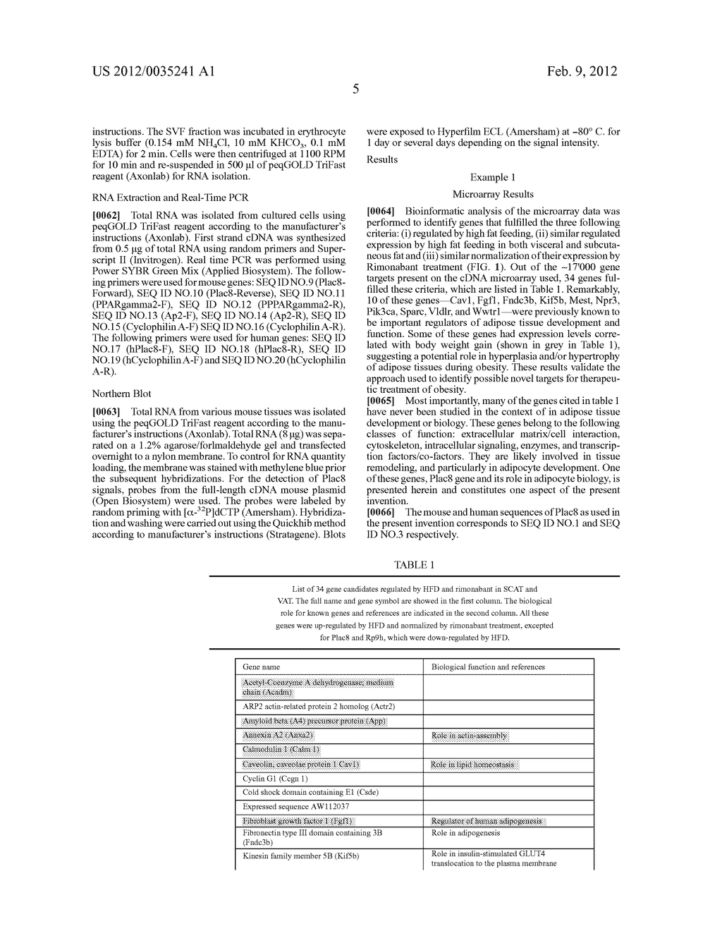 USE OF INHIBITORS OF PLAC8 ACTIVITY FOR THE MODULATION OF ADIPOGENESIS - diagram, schematic, and image 13